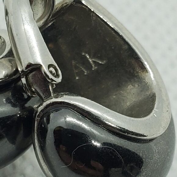 Anne Klein Gray & Silver Clip On Earrings - Picture 4 of 4